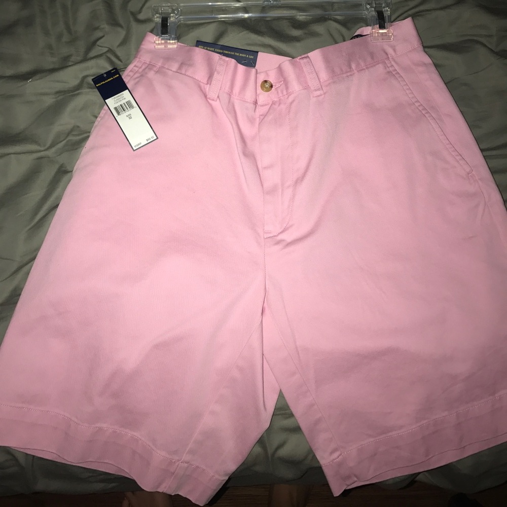Ralph Lauren pink classic fit shorts TAGS ON